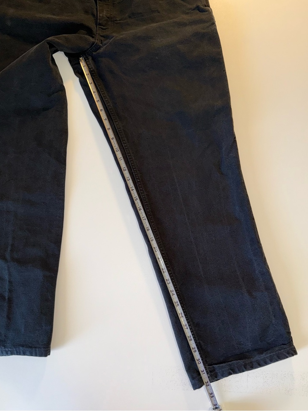 Carhartt B11 Loose Fit Washed Duck Carpenter Pants Black jeans Men's 36x34 - Picture 12 of 13